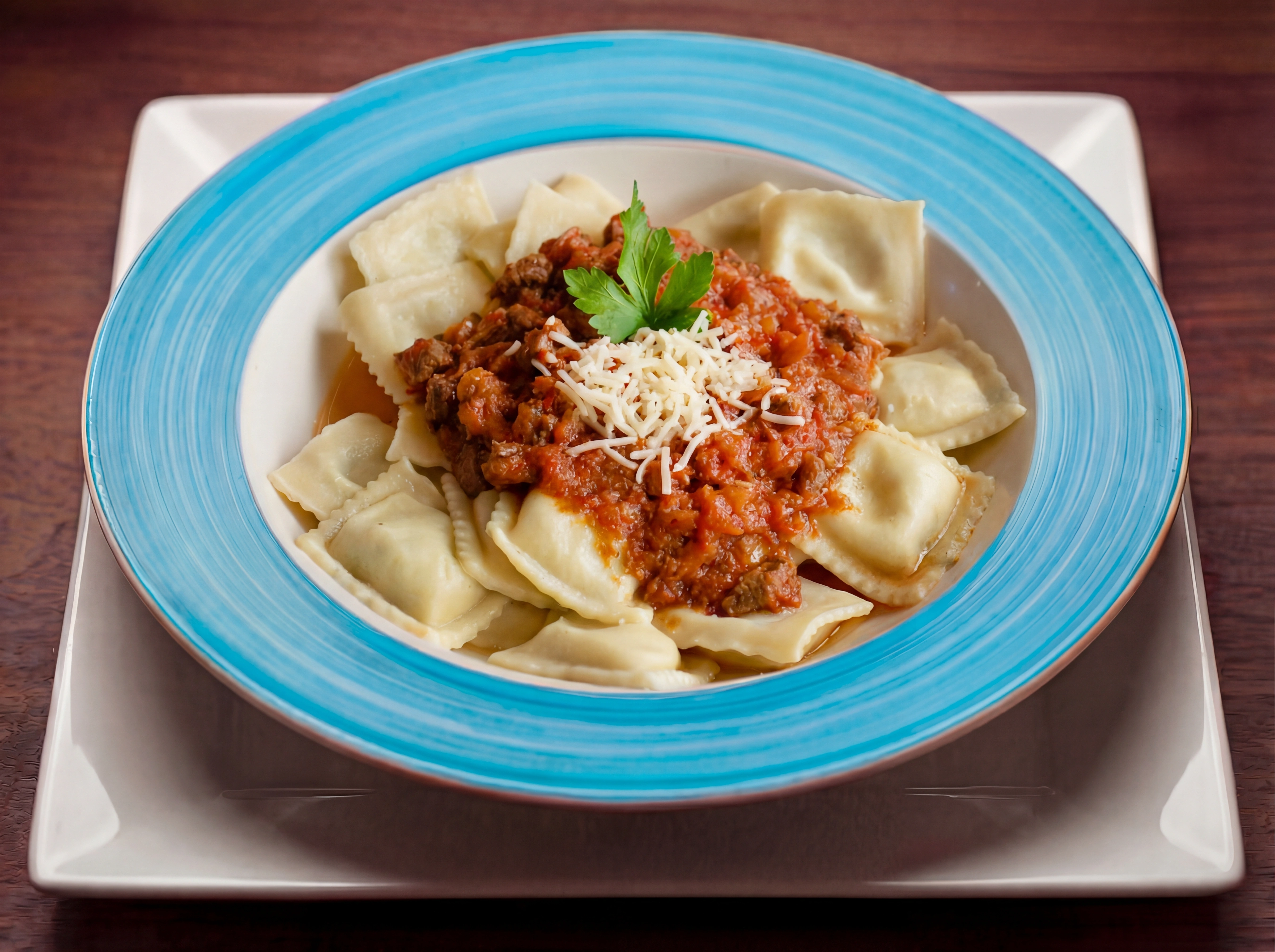 Ravioles (Carne, Queso, Espinaca)